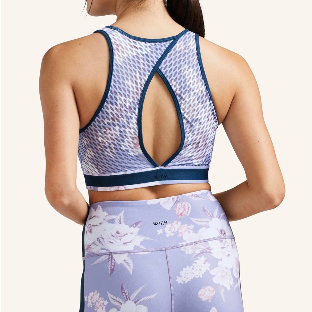 Peloton Wild Flower High Neck Bra